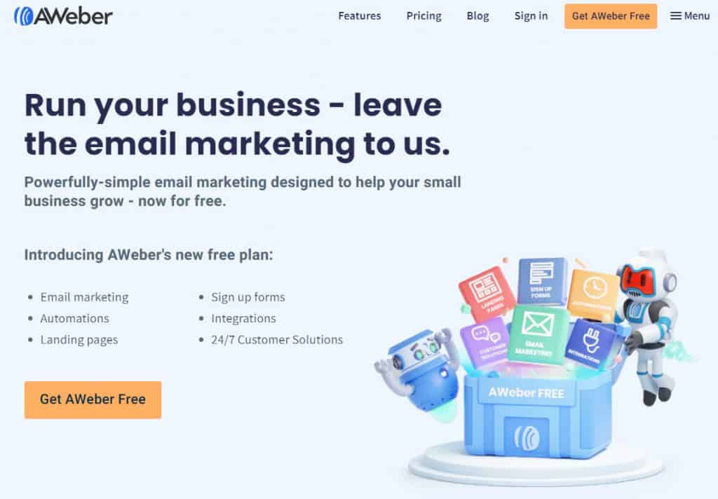 aweber affiliate email marketing software tool
