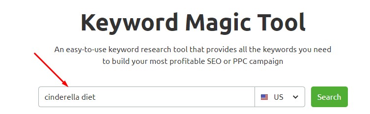 semrush keyword research tool